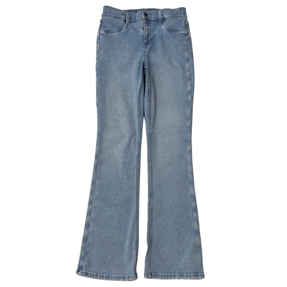 aerie Denim - {aerie} "Everyday Soft" Blue High Rise Bootcut Stretch Pull On Denim Jeans